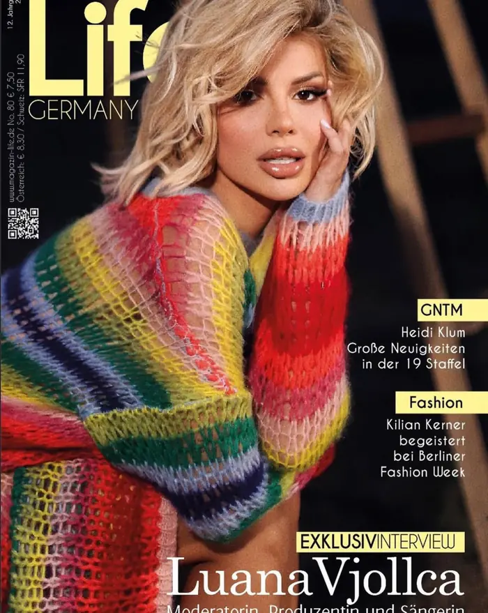 Luana Vjollca auf dem Cover von Life