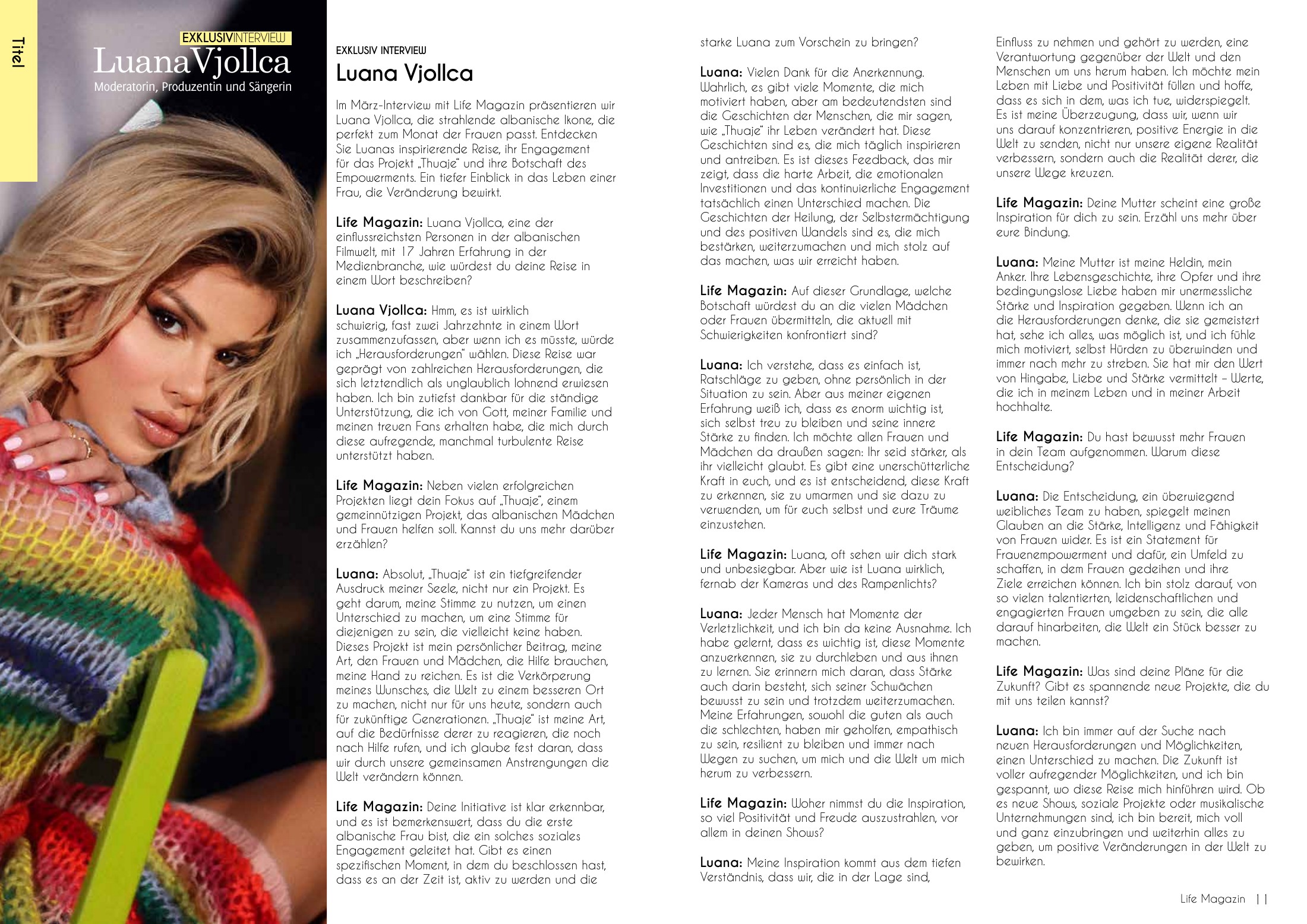Luana Vjollca – Originalartikel, Blatt 6